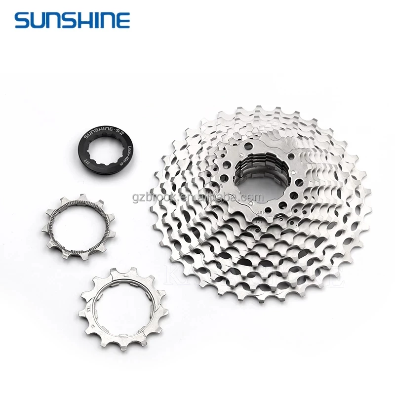 

SUNSHINE Road Bike Ultralight 11Speed Freewheel 36T Bicycle Cassette Flywheel for Shimano, Sliver