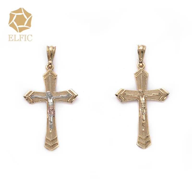 

Elfic Religious Pendant accessories Christian Cross Necklace