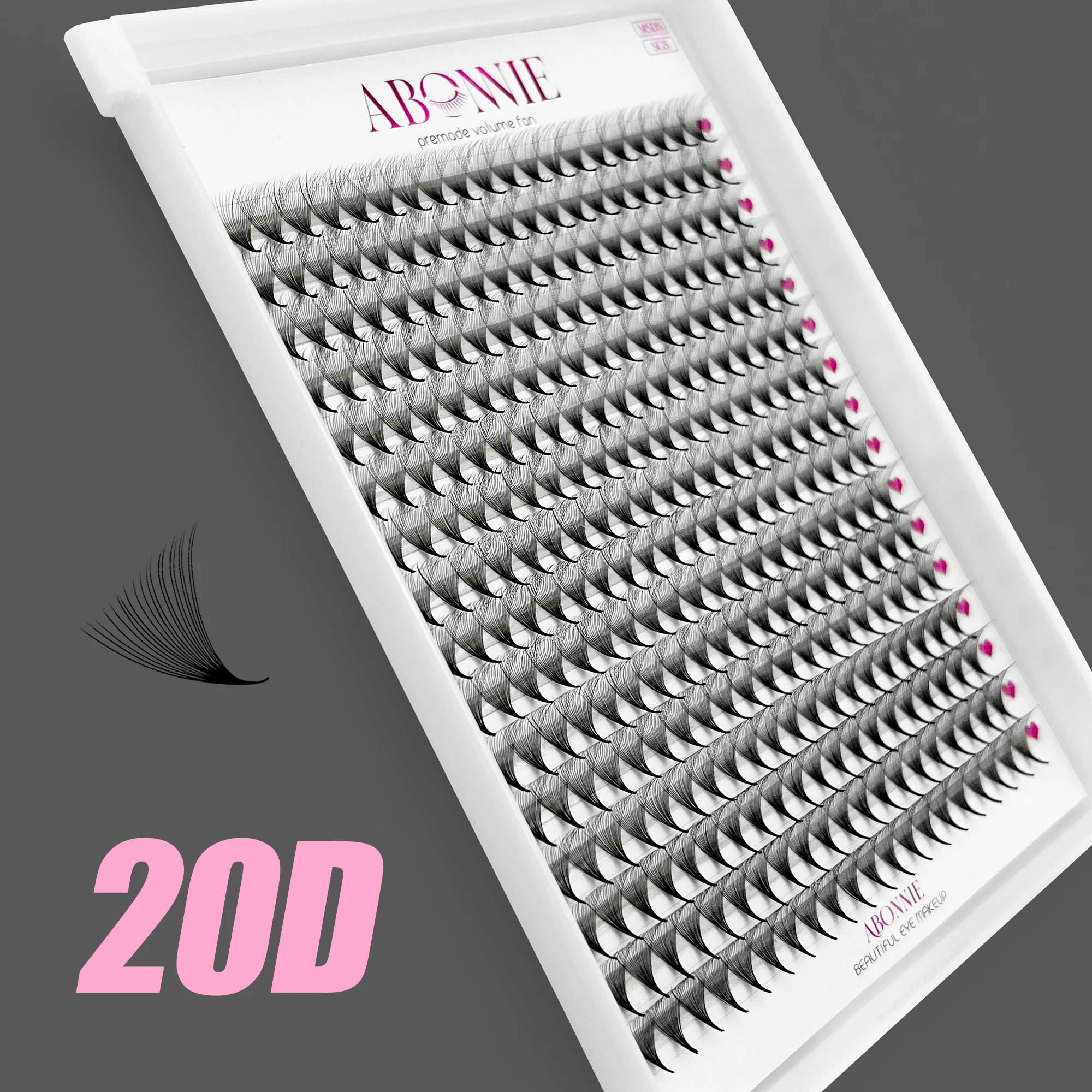 Abonnie Matte Soft Pre Made Volume Lash Fans