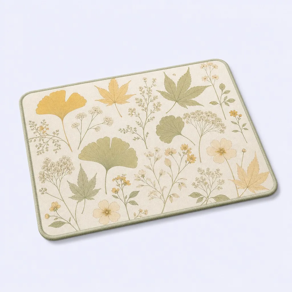 Pressed Ginkgo & Botanical Flora
