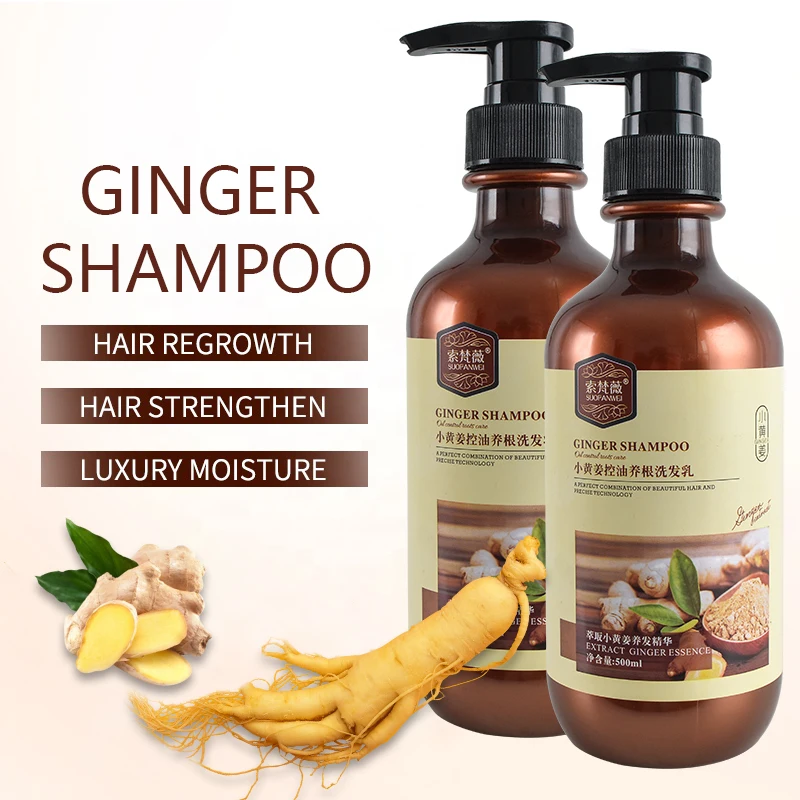 

Hair Care Products 100% Pure Natural Anti-hair Loss Ginger Shampoo And Organic Oil Hair Conditioner Set