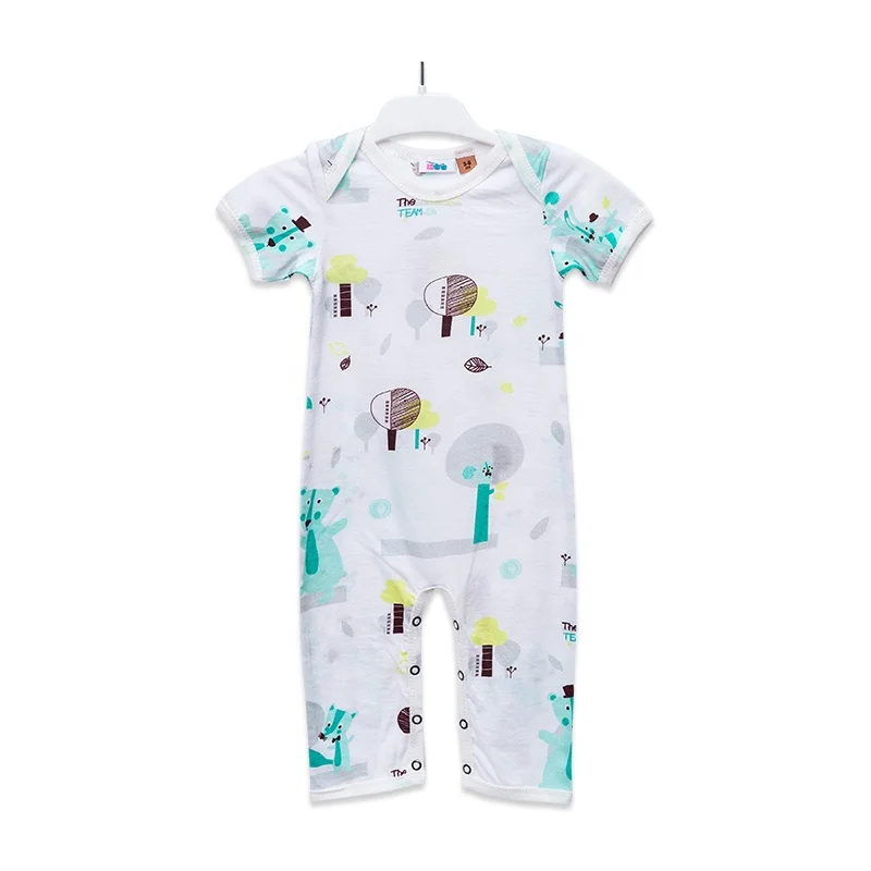 
Baby Rompers 100% Organic Cotton High Quality Baby Bib Romper Baby Wear With Pattern Rompers 