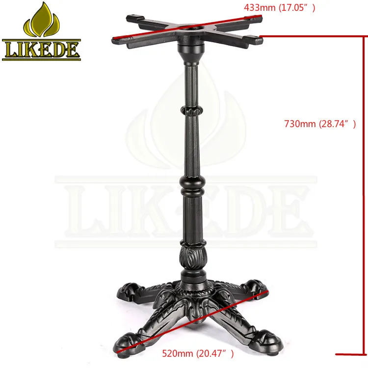 Cast Iron Coffee Table Legs Metal Black Removable Table Leg