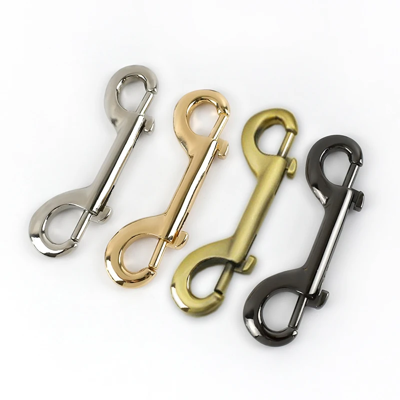 

Meetee BF168 Double End Swivel Snap Hook Alloy Trigger Clasp for Dog Leash Spring Buckles Accessory Handbag Lobster Ring Buckle