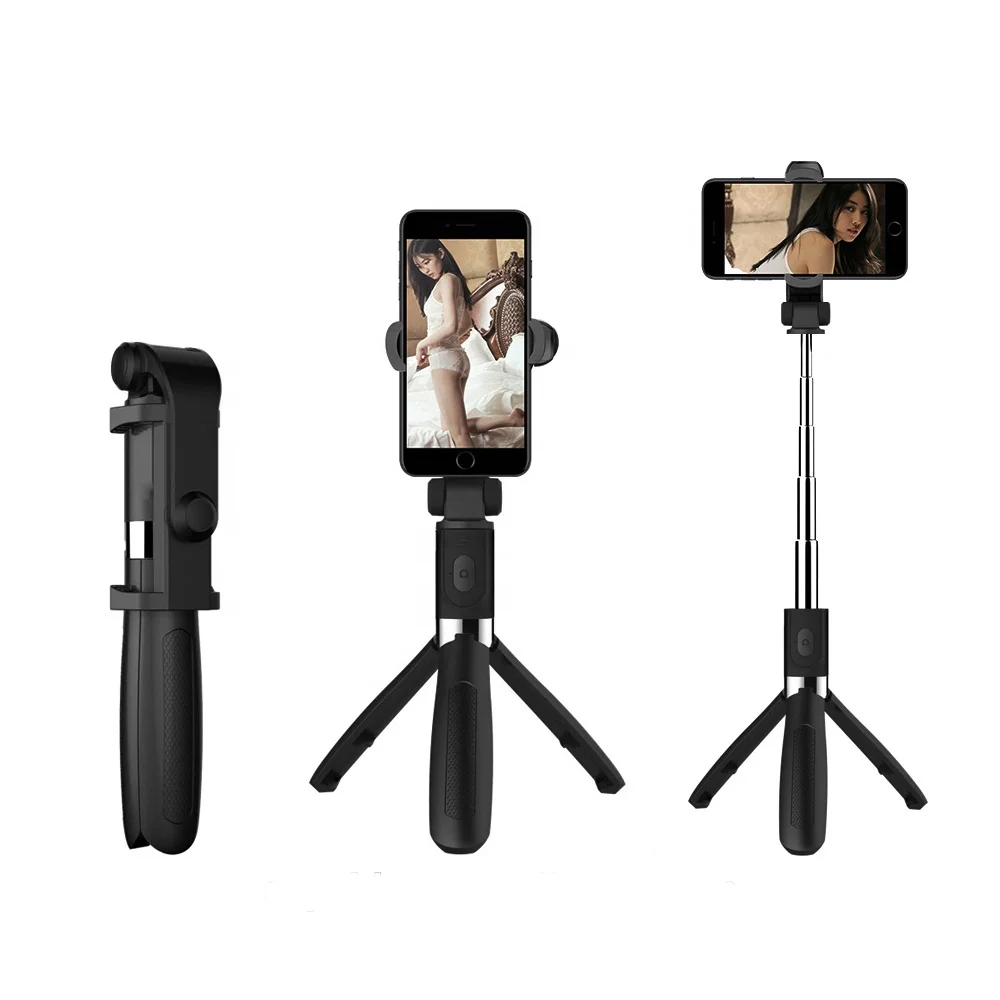 

L01s 70cm Extendable 360 degree rotation Wireless Selfie Stick with Wireless Remote Multifunctional Tripod