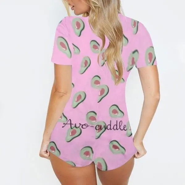 

2021 wholesale nightwear sexy sleep wear short sleeve onseie adult onesie pajamas for women