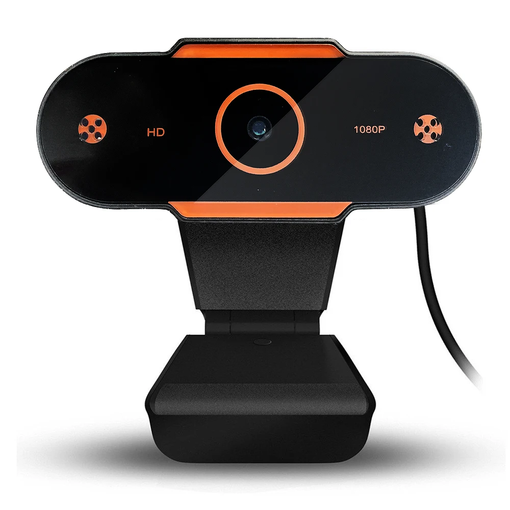 

1080P USB Webcam Camera Built-in Sound Gaming Microphone for Online Lesson Web Celebrity, Black