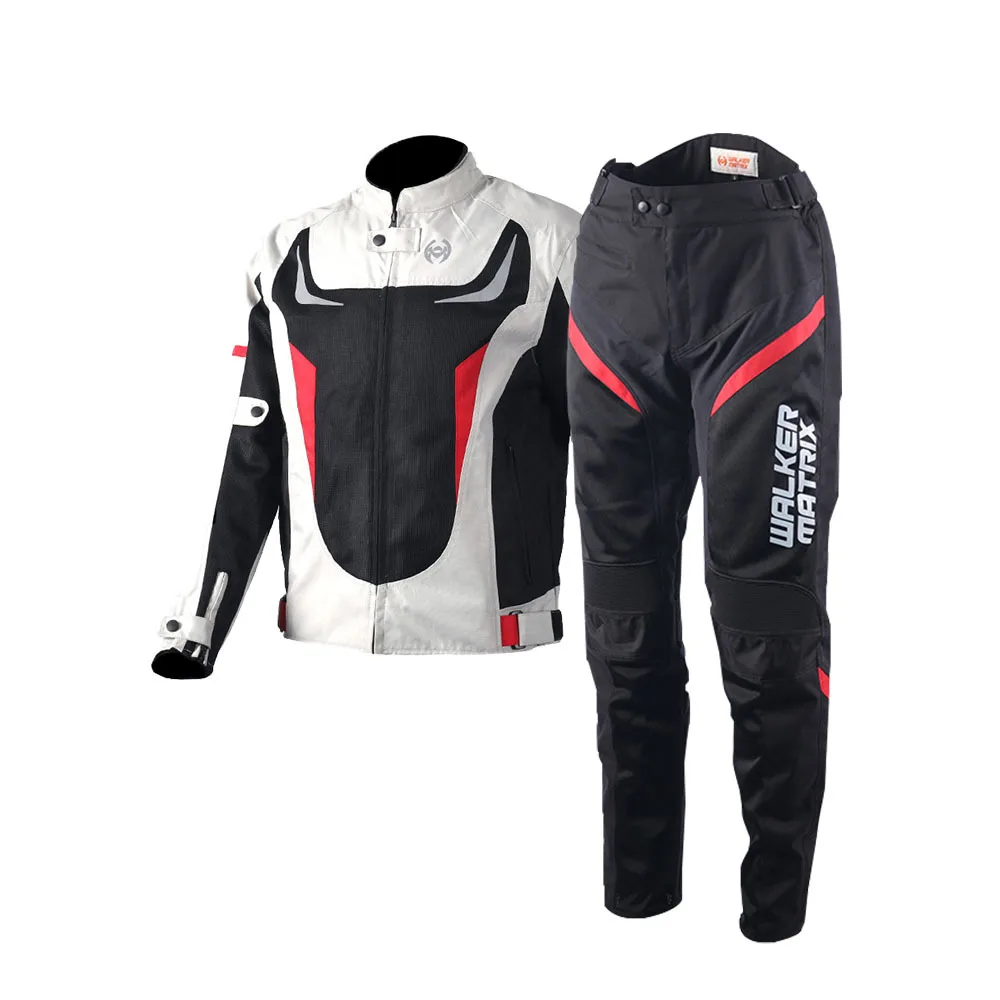 

OEM/ODM men's motorcycle auto racing wear riding jackets and Pants sets motocross jersey with warm and waterproof lining