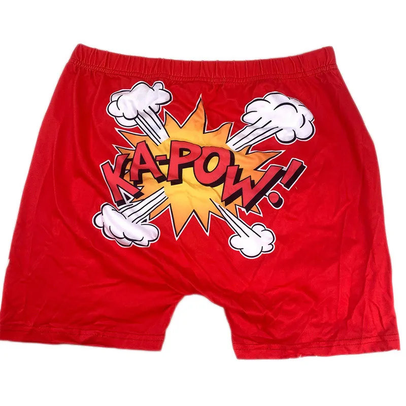 

Hot Sale Women Comfy High Waist Stretchy Cute Print Candy Caution Pride Snack Shorts