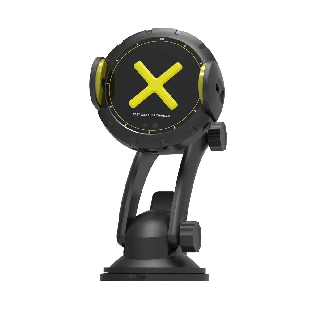 

New Arrival Automatic Mount Holder Smart Mobilephone Wireless Car Charger mobile charging holder, Black