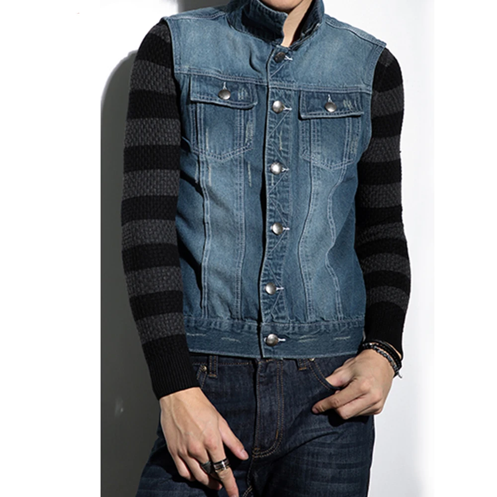 mens jeans with vest