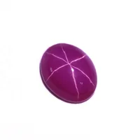 

oval shape pink star sapphire synthetic wholesale loose gemstones for jewelry making