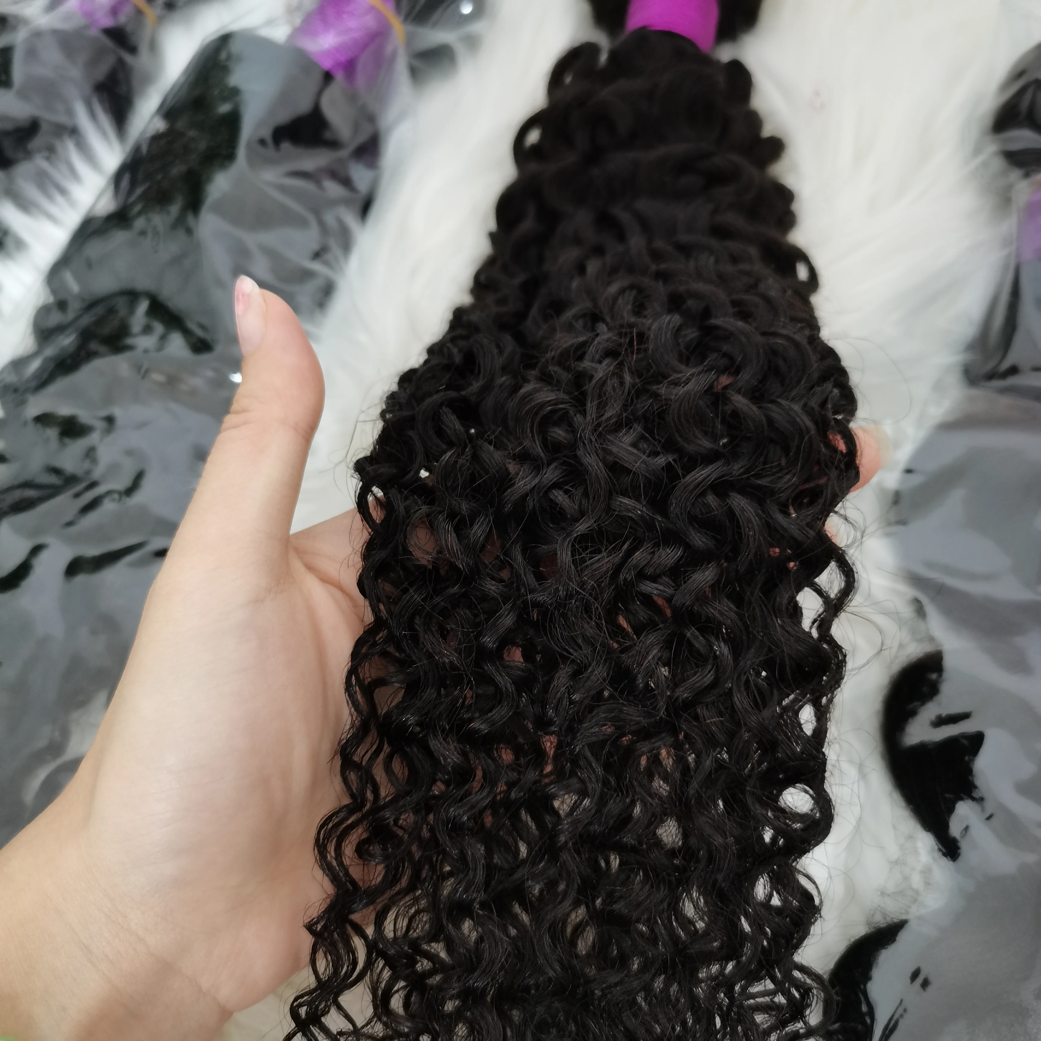 

Amara deep curly wholesale braiding hair raw burmese weave bundles bundles vendors sample stock