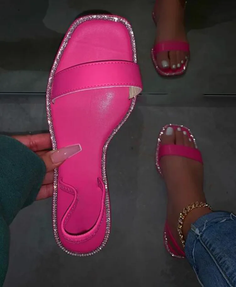 

Popular Sandals For Women Beach Ladies Shoes Comfortable Back Strap Bright Sandals