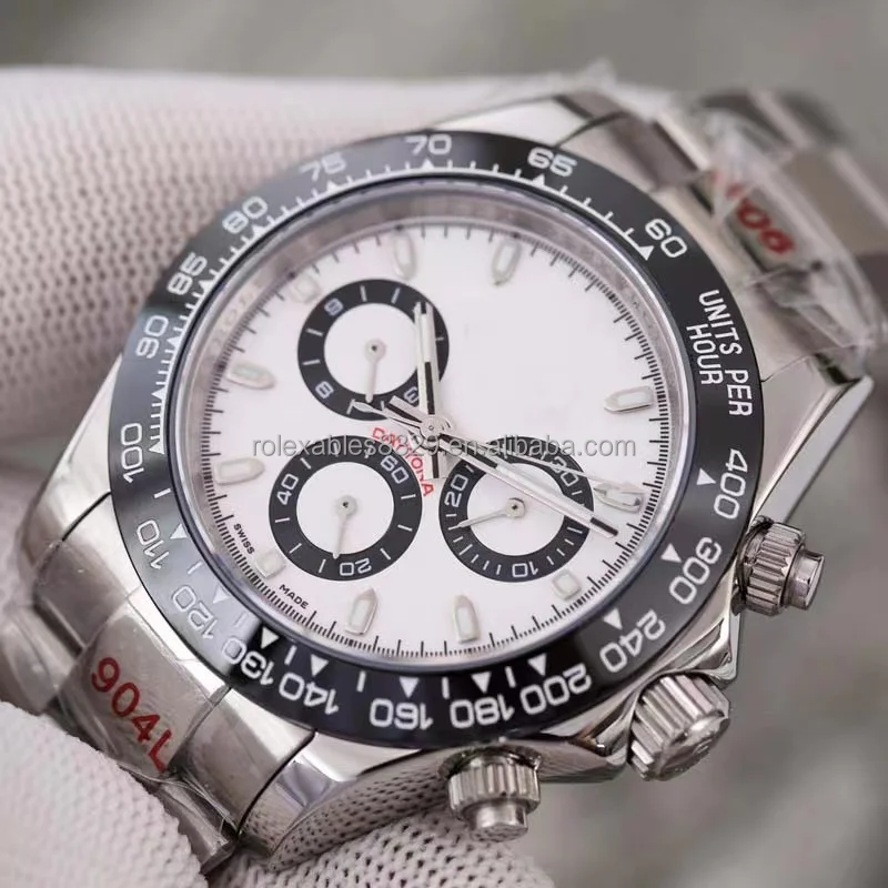 

116500 904L steel ETA 4130 movement Multi-function timing waterproof watch Rollexables Luxury brand watch