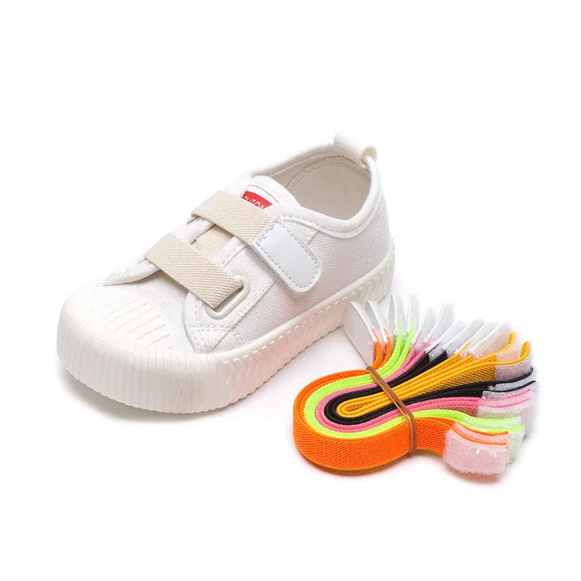 

2020 Hot Sale Kids Shoes Boys Girls Casual Shoes Colored Convertible Shoelaces Canvas Shoes Children Sneakers Slip On Loafer, Customer's request