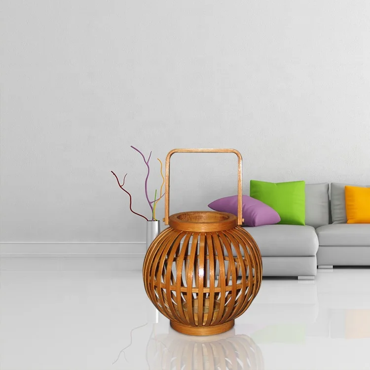 
bamboo candle holder 