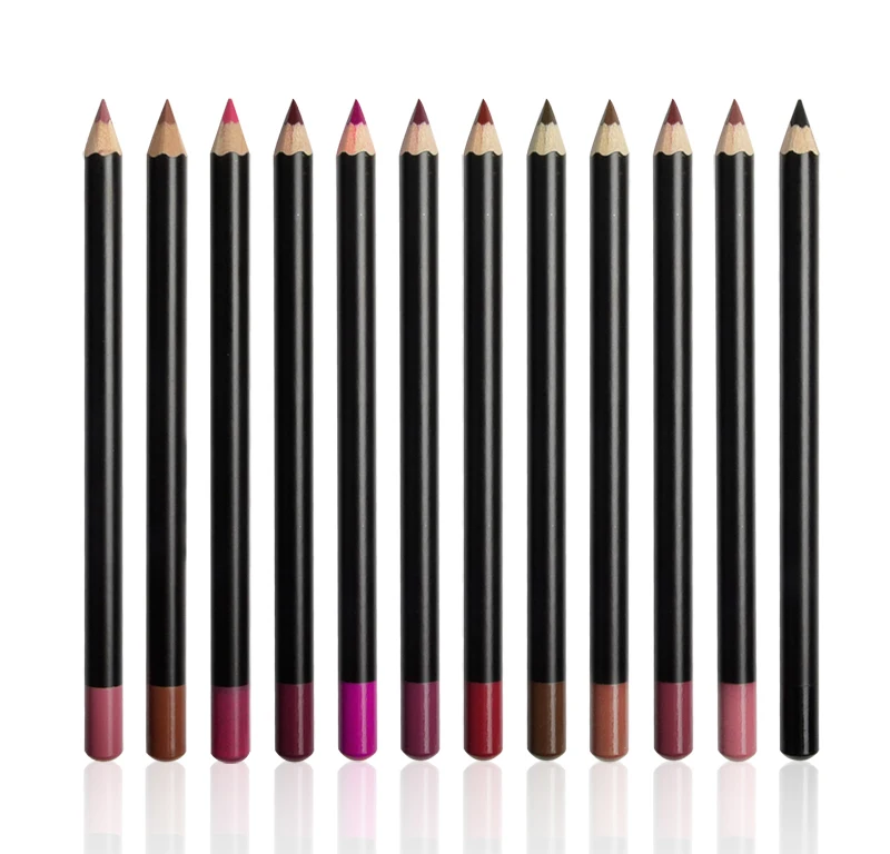 

Long Lasting Cosmetics private label lip liner 16 colors custom lip liners pink lip liner