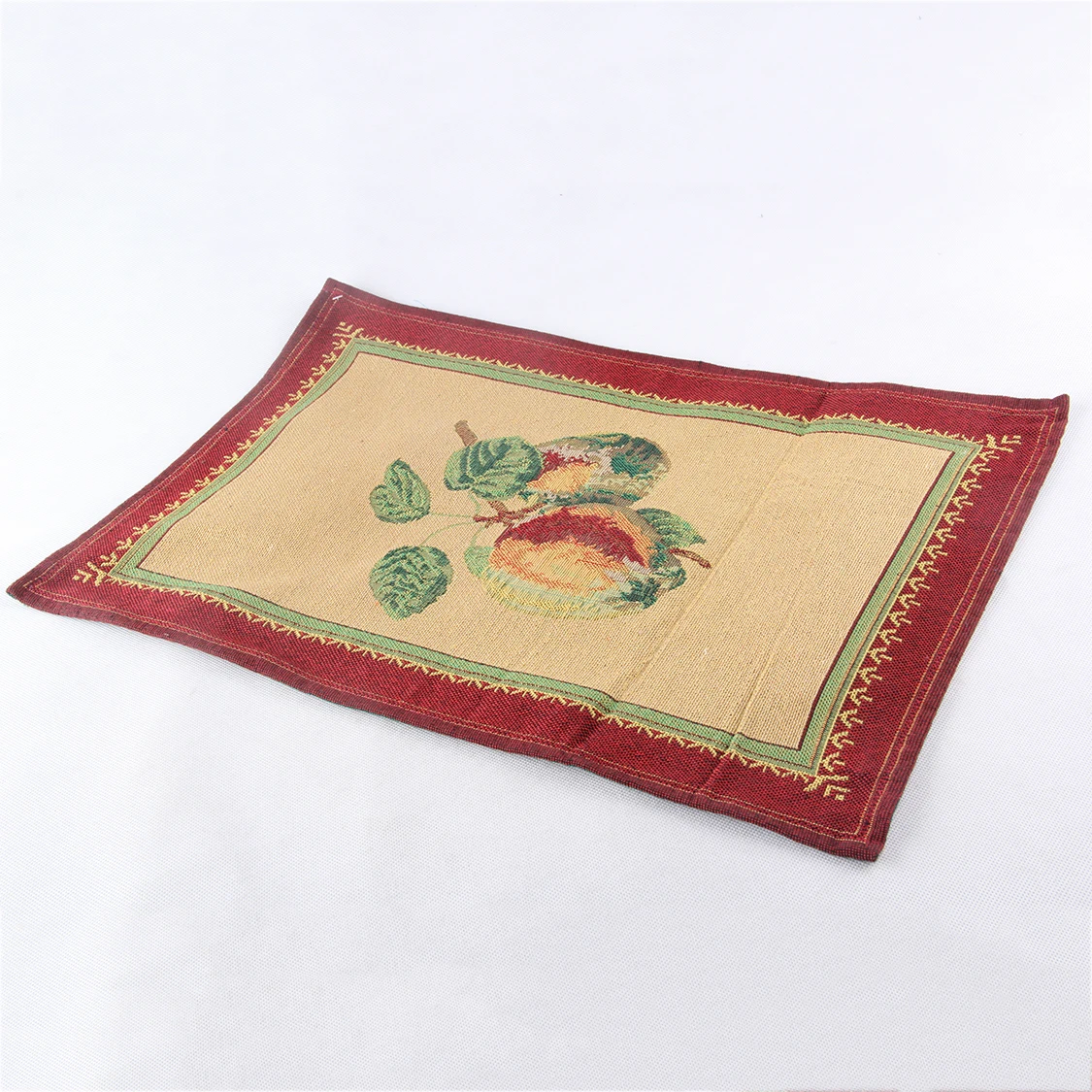 

Royalunion Hot Selling Cheap Custom Vintage Luxury Placemats, Placemat Leather A011189, Red+green