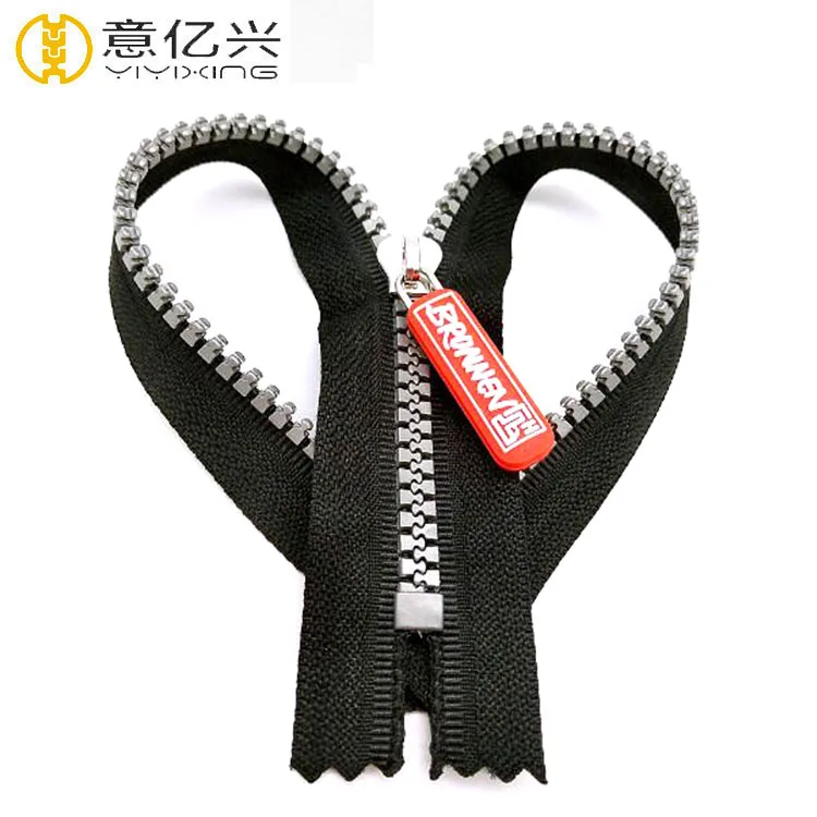 

Cheap price rubber slider plastic zipper for clothing