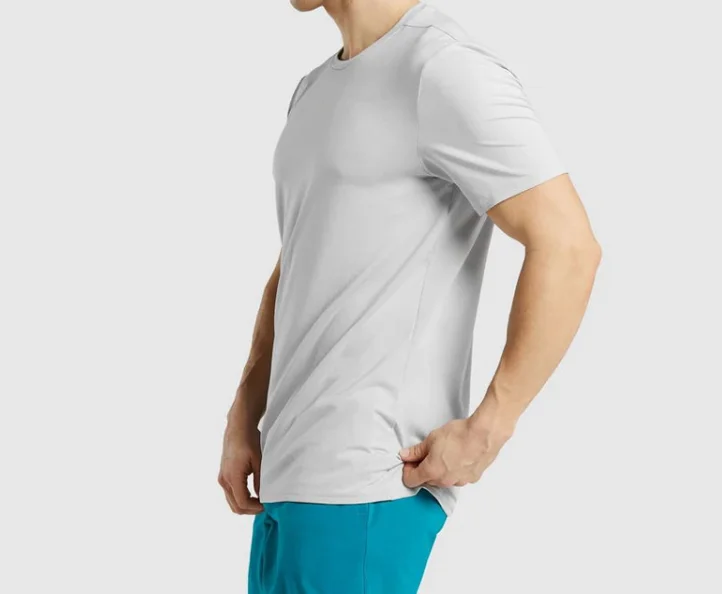 

2021 Men's Athletic Style Straight Hem Men's Athletic Tee Fitness T Shirts For Running Sport Men's T Shirts, White,orange,customized