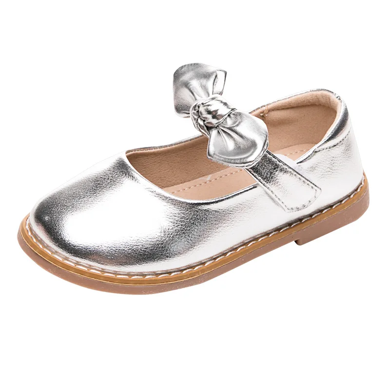 

NIAN OEM Chaussures Pour Femmes Dress Elegant Ballet Flats Trending 2021 Princess For Little Girls Outdoor High Quality Shoes, Golden silver black