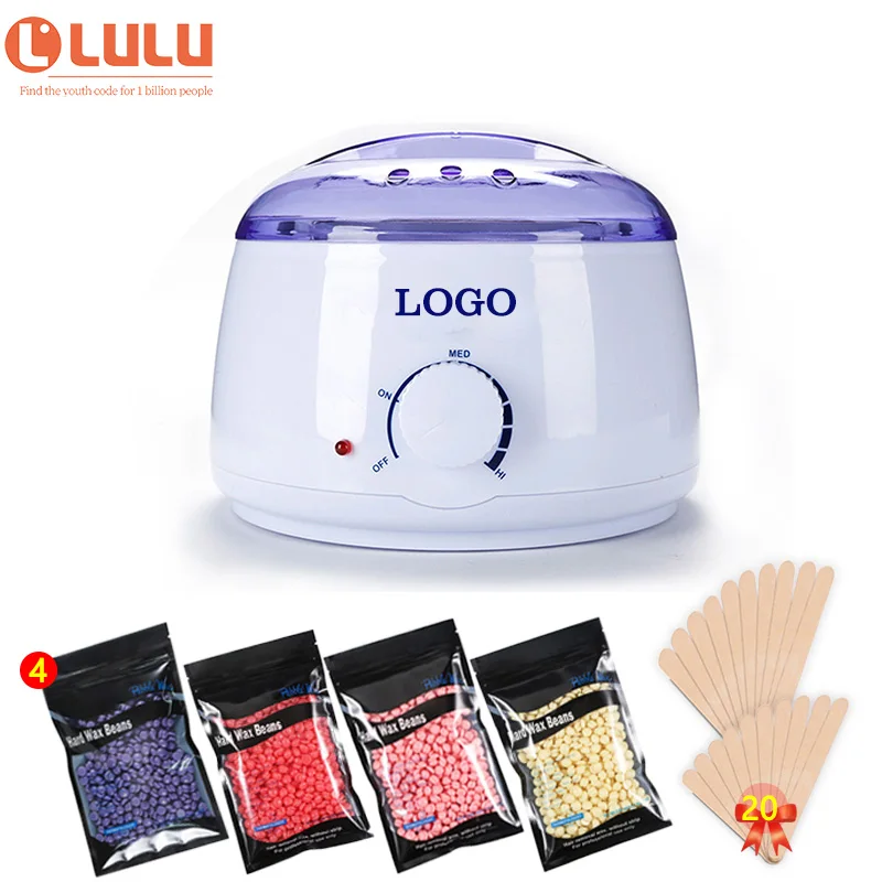 

Home Use Hot Waxing Kit Electric Mini Wax Heater for Women Men Coarse Hair Removal, Black,pink,white,red,purple