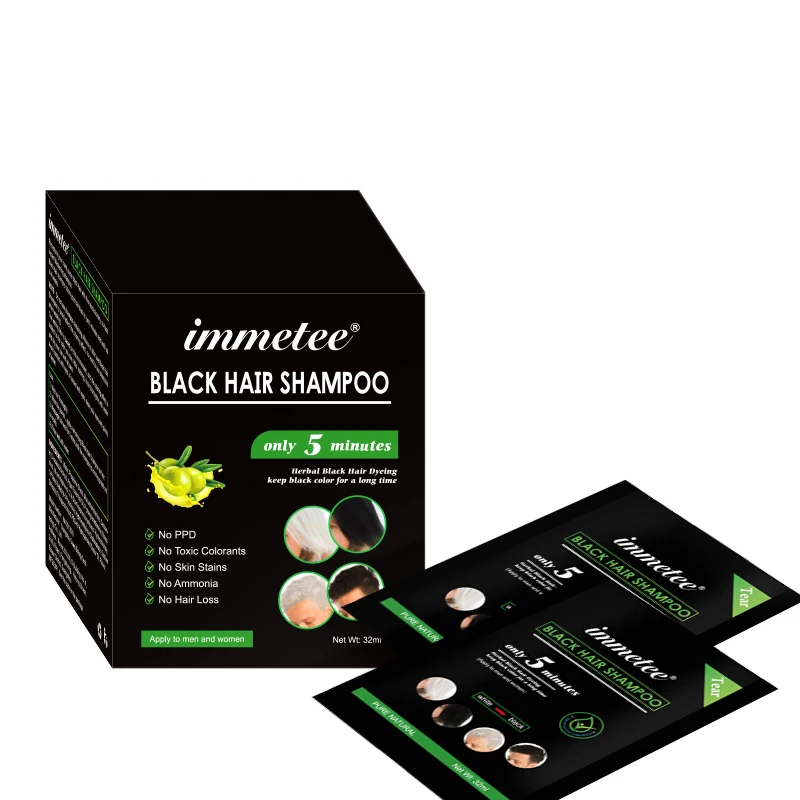 

Instant hair dye black shampoo natural organic herbal hair coloring for men and women black hair color dye shampoo, Black colors