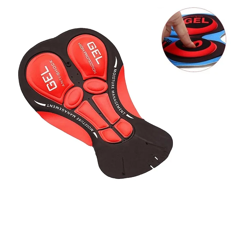 

Breathable Bike seat cover Riding Gel Cushion bicycle Shorts Silicone 3D Cycling Pad gel pads, Black
