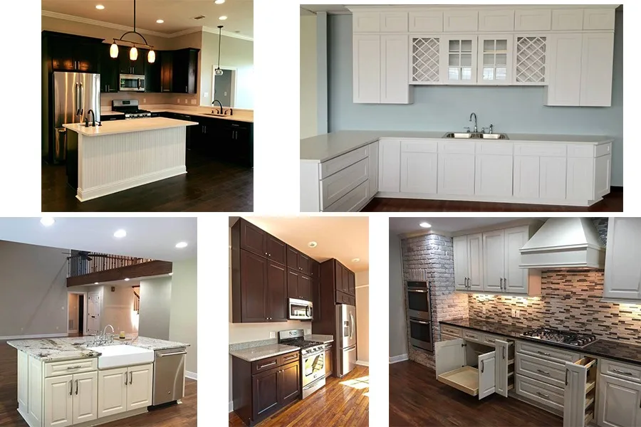 America Rta Modular Shaker Style Solid Birch Wood Kitchen Made