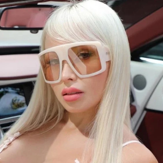 

Big Frame Glasses Oversized Vintage Sunglasses Women 2021, Custom colors