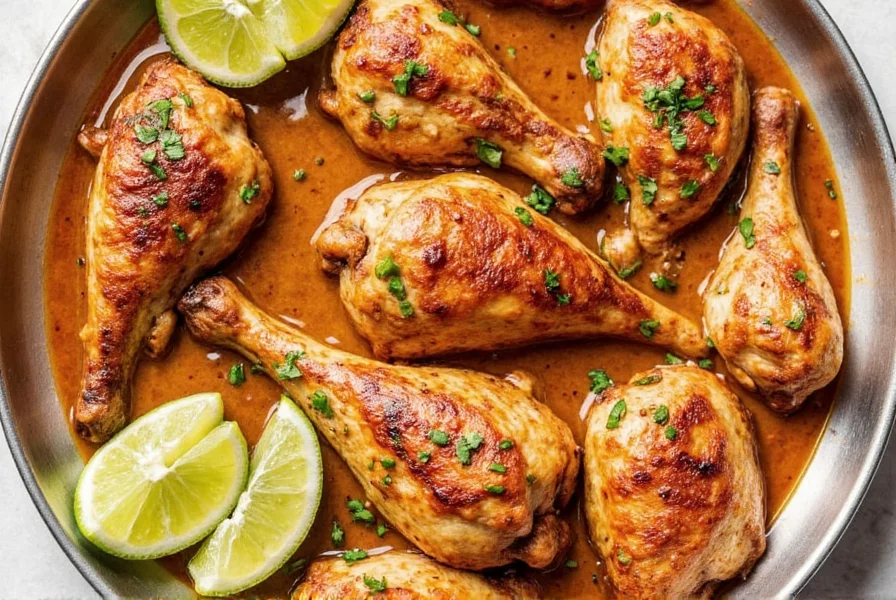 Chicken marinade in labeled jars in refrigerator