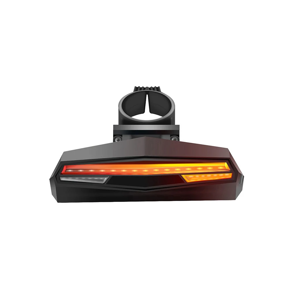 

Usb Smart Tail Signal Led Bike light Set Ebike Mountain Cycle Accessories Rear Bicycle Light Rechargea, Black+red