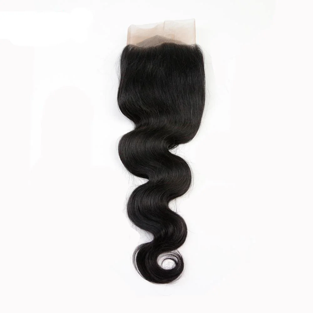 

Natural Brazillian Human Hair Body Wave Natural Black Bundles With Swiss Hd Transparent 4X4 5x5 Closure 13X4 Frontal