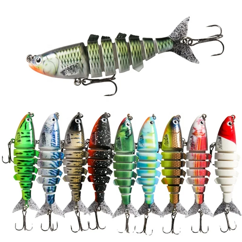 

11CM 26g Multi-section Fish Trolling Lure Knobby fish Plastic Bait Sea Fishing Lure SimulationBait Hard Seawater Fishing lure