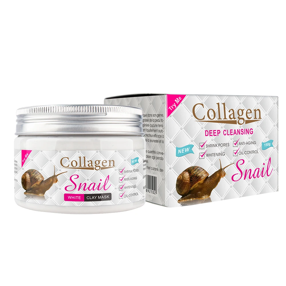 

Daily Skin Care Clay Face Mask Deep Cleansing Shrink Pores Snail White Clay Mask