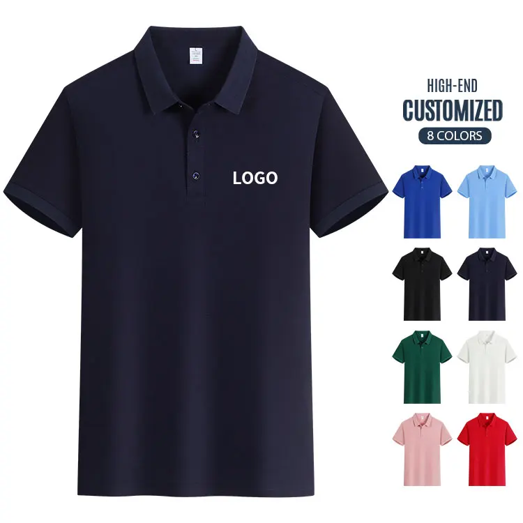 Wholesale Unisex Quick-Dry Short Sleeve Sports Golf Tennis T-Shirts Polo Anti-pilling Men Golf Polo Shirts in Bulk Polo