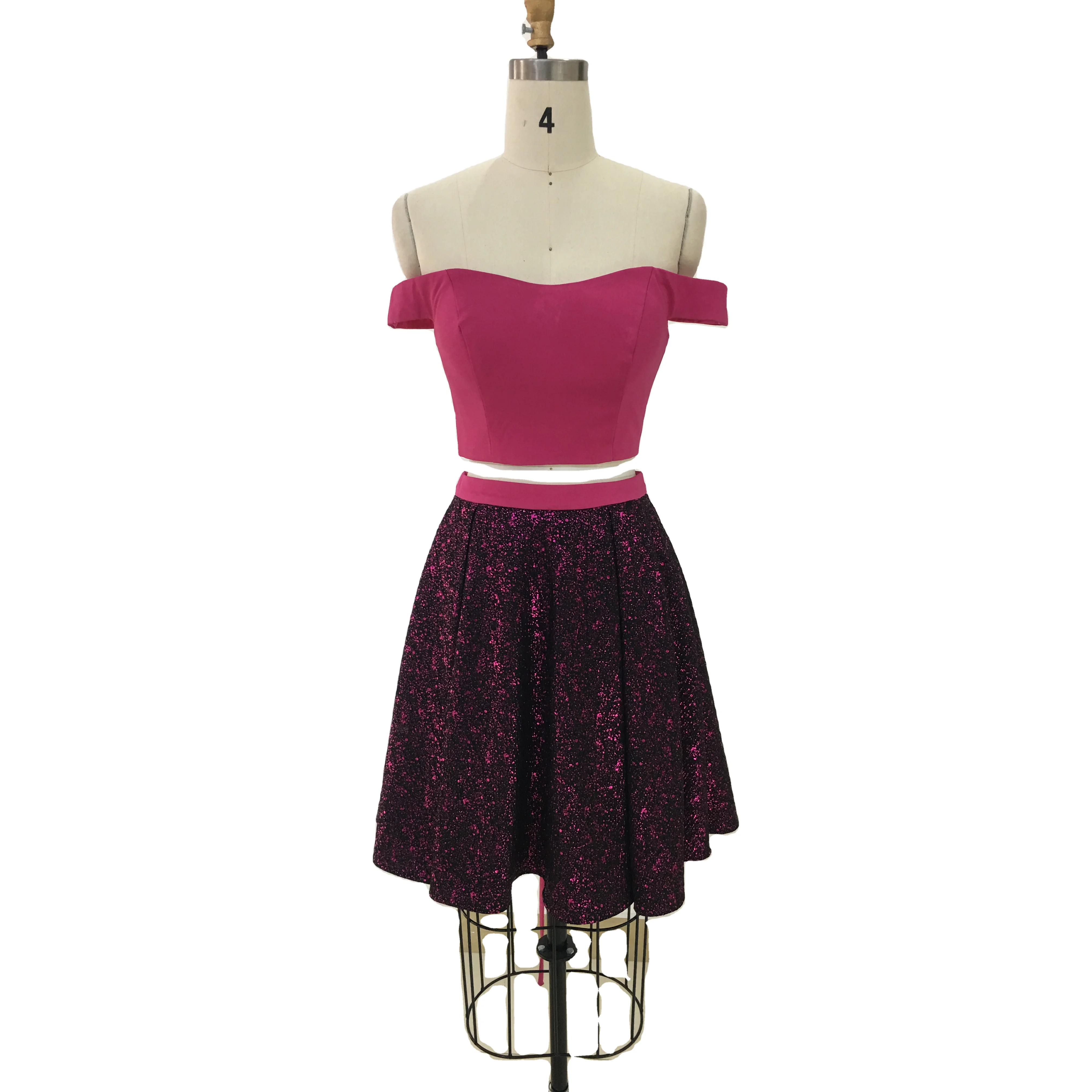 

Off The Shoulder Women Lady Short Sleeve Party Dress