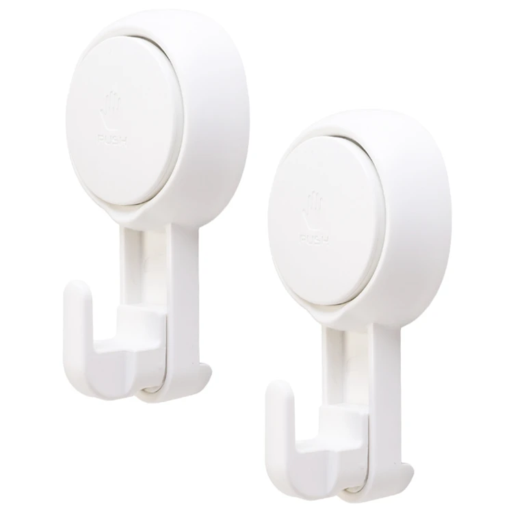 

Hanger Clothes Hanging Kitchen Shower Hooks Bathroom Plastic Wall Magic Suction Cup Hook, White