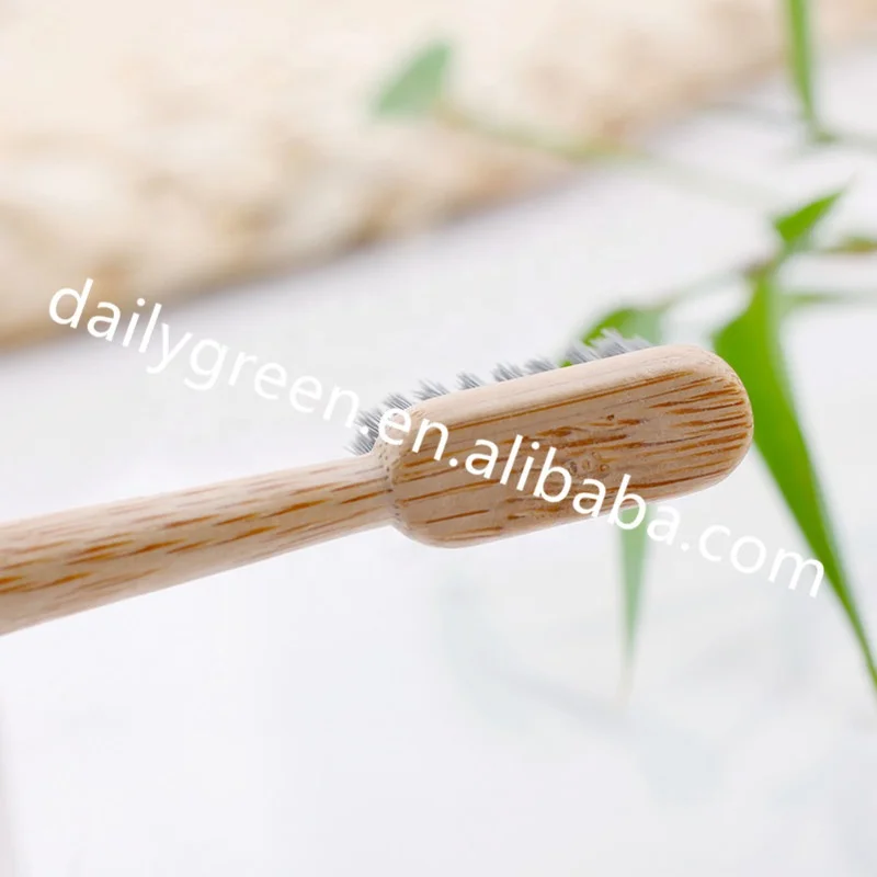 

Custom Cepillo De Charcoal Eco Friendly Bamboo Toothbrush with Replacement Head