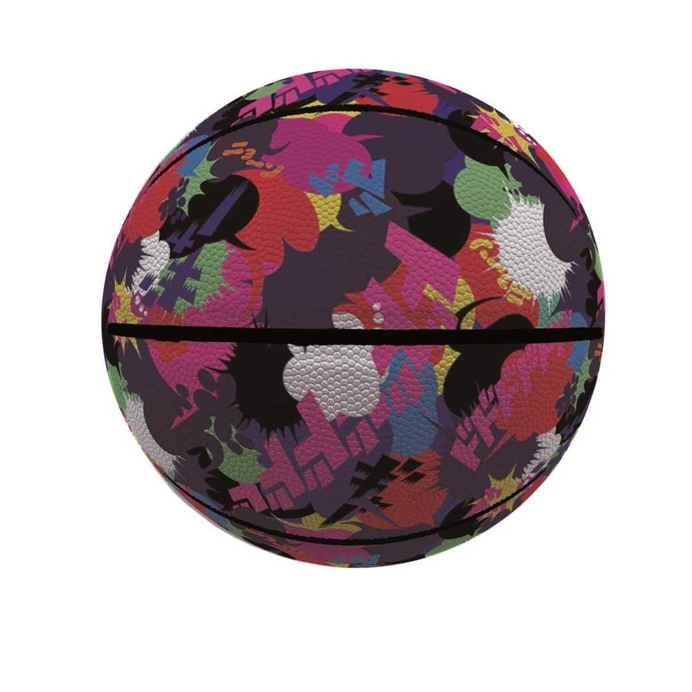 

pu leather ball standard street basketball hoop outdoor