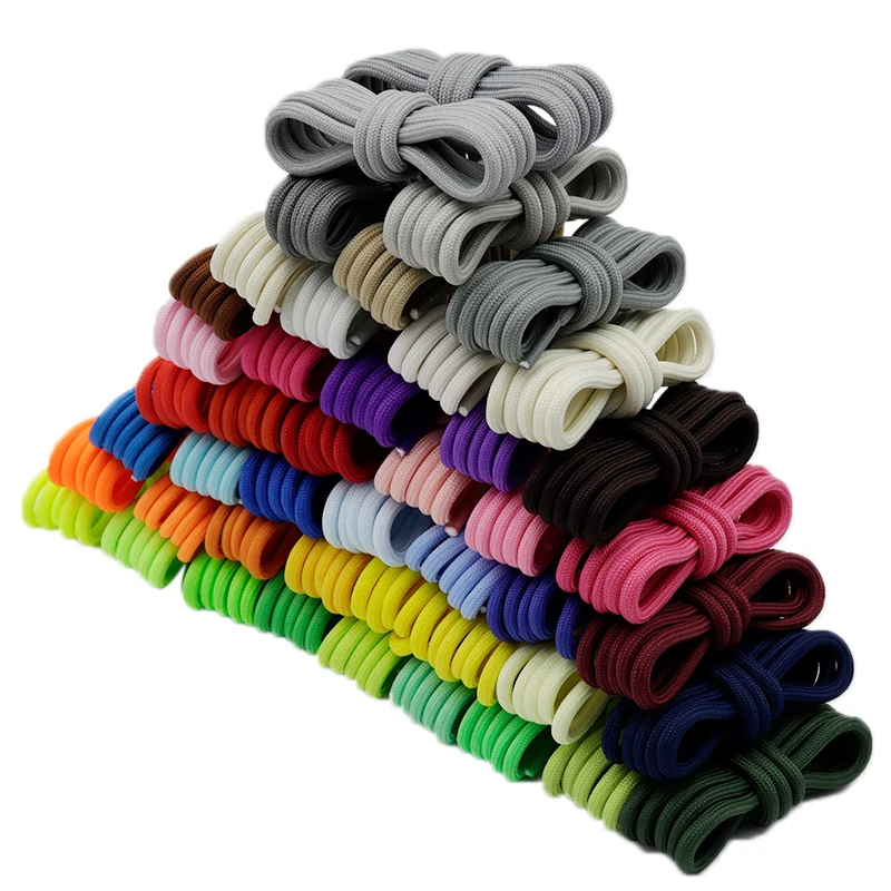 

Weiou Manufacturer 0.5cm Round Sports 140cm Polyester Thick Hiking Strings Clothing Rope Outdoor Climbing magnetic Shoe Laces, 46 colors +, support custom pantone colors
