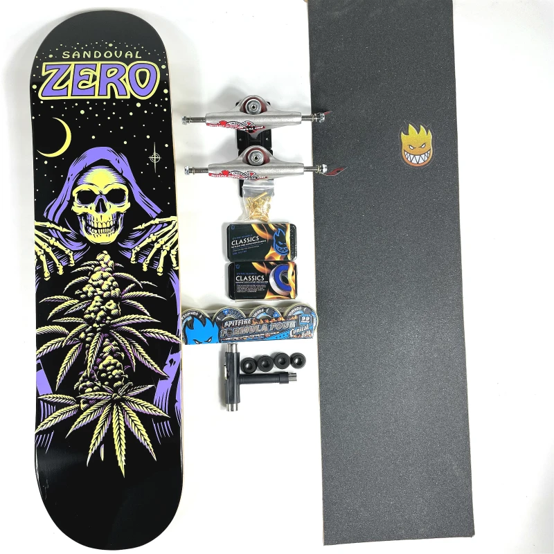Professional Skateboard 7 Layers Canadian Maple High Quality Complete Including Accessories 7.5/7.8/8.0/8.125/8.25/8.375/8.5inch