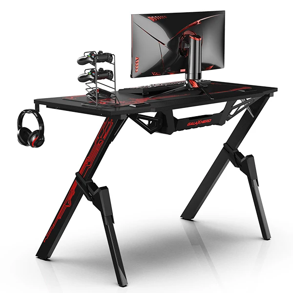 
2020 NGC-I 1.2m cheap hot sale desk for PC gaming computer gaming desk with MDF carbon fiber desktop 
