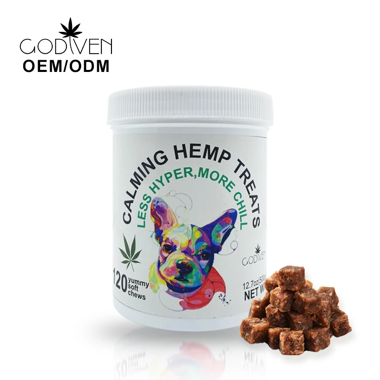 

Calming Pet Chews with Real CBD content, Organic Hemp extracts, Amazon Supplier, Support Customized OEM Service