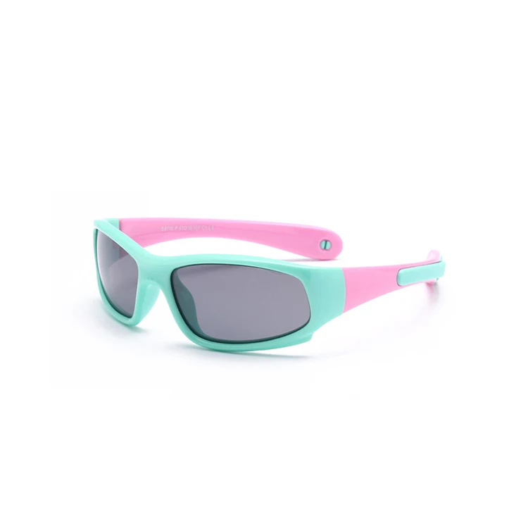 

8110 Fashion Kids Sunglass Anti UV400 TPE Polarized Sunglasses for Boys and Girls Unisex Children TAC