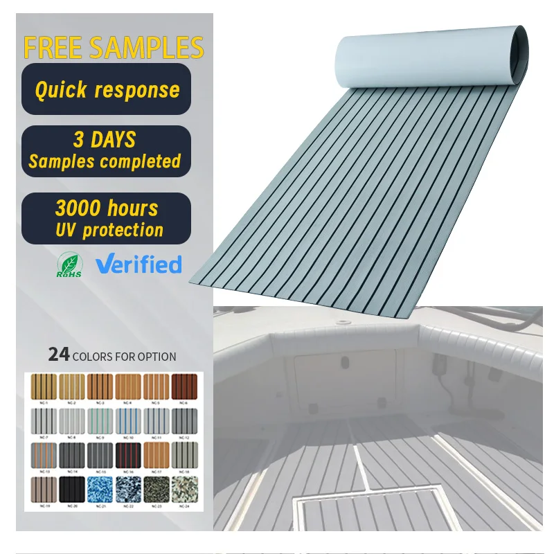 Modern Outdoor Anti-Slip Waterproof EVA Marine Foam Decking Boat Flooring UV Resistant Synthetic Teak Full Sheet Design