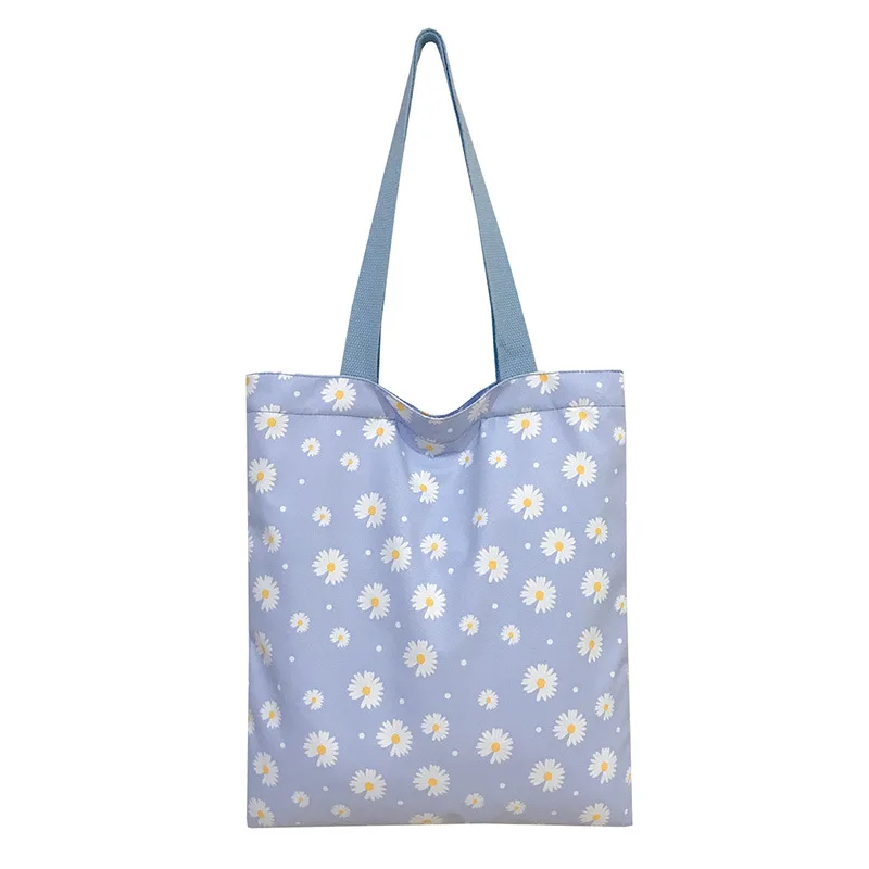 

Girl Small tote canvass bag daisy hand bags canvass bags canvas tote with pockets