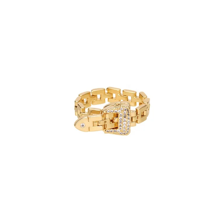 

Eico Chain Ring Men Zircon Rings Sets For All Fingers Custom Gold Rings For Women, Gold color