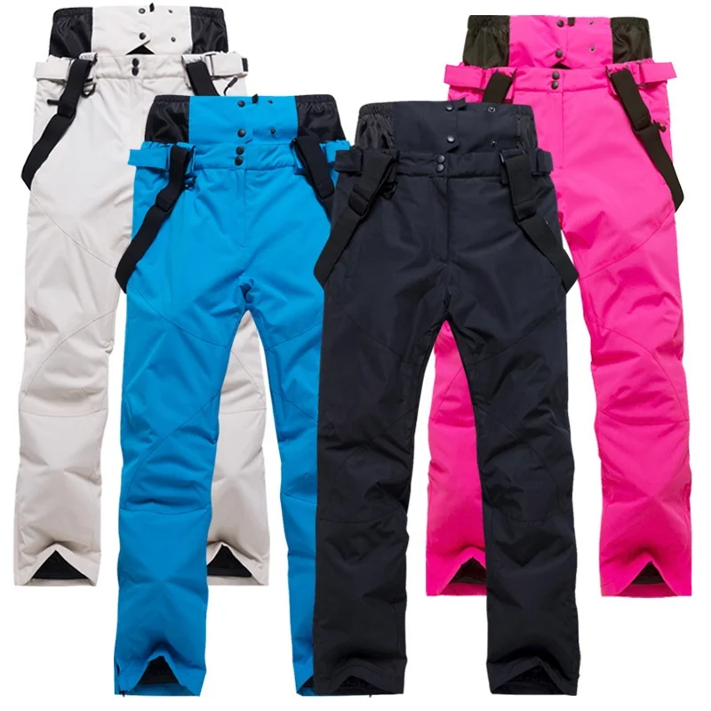 

Wholesale fully seamtaped Waterproof Breathable ski pants with bib, snowboard pants with bib, skiing pants for men and women, Various colors